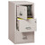 FireKing Safe-In-A-File cabinet, 3 drawer legal size, 31 inch deep, platinum finish, open safe interior and file storage