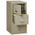 FireKing Safe-In-A-File cabinet, 3 drawer legal size, 31 inch deep, putty finish, safe compartment and drawer open
