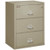 FireKing Lateral File Cabinet, 1-Hour Fire Rated, 3-Drawer, 31" Wide, Pewter