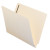 Smead End Tab File Folders, Letter Size, 11pt, 2-Ply, Two Fasteners [F13], Manila, Antimicrobial, 50/Box