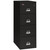 FireKing 2-Hour 4-Drawer Vertical File Cabinet – closed front view, Black