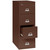 FireKing 2-Hour 4-Drawer Vertical File Cabinet – open front view, Brown