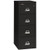 FireKing File Cabinet, 1-Hour Fire Resistant, 4-Drawer, Legal Size, 25" Deep, Black