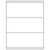 3-1/2 x 8-1/2 Blank White Labels | Part No. 40163