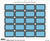 Exhibits-U-Create 48091, Blank, 1-5/8 x 1, Blue, 240/Pack