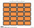 Exhibits-U-Create 48095, Blank, 1-5/8 x 1, Orange, 240/Pack