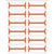 Acme Abgor Compatible Wrap-Around File Folder Labels, Orange