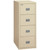 Patriot 4-Drawer Fireproof File Cabinet in Parchment with all drawers closed