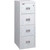 FireKing Turtle 4-Drawer Fireproof File Cabinet in Calcutta Marble color, with all drawers closed.