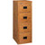 FireKing Turtle 4-Drawer Fireproof File Cabinet in Knotty Pine color, with all drawers closed.