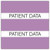 Patient Chart Index Tabs, Patient Data, Lavender, 1-1/2 x 1-1/2, 102/Pk (52117)