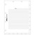 Medical Chart Index Divider Sheets, White, 11 x 8-1/2, 400/Bx