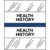 Medical Chart Index Tabs, Health History, Dk Blue, 1/2 x 1-1/4, 100/Pk (54547)