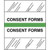 Medical Chart Index Tabs, Consent Forms, Lt Green, 1/2 x 1-1/4, 100/Pk (54552)