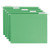 Smead Hanging Folders, 1/5-Cut Adjustable Tab, Letter Size, Green, 25/Box