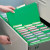 Smead FasTab Hanging File Folder, 1/3-Cut Built-In Tab, Letter Size, Green, 20/Box