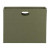 Smead 100% Recycled Hanging File Pockets, Letter Size, 3-1/2" Expansion, Green, 10 per Box