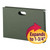 Smead Expandable Hanging File Folders, Legal Size, 1-3/4" Expansion, Green, 25 per Box