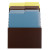 Smead Vertical Stadium File with Vertical Folders, 3 Pockets, Letter Size, Earth Tones