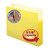 Smead File Pockets, Straight-Cut Tab, 5-1/4" Expansion, Letter Size, Yellow, 10/Box (73