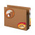 Smead End Tab File Pockets, Extra Wide Letter Size, 3-1/2" Expansion, Redrope with Brown Gusset, 10/Box