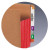 Smead End Tab File Pockets, Extra Wide Legal Size, 5-1/4" Expansion, Redrope with Red Gusset, 10/Box