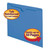 Smead File Folders Jackets, Reinforced Tab, Letter Size, Blue, 100/Box