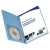 Smead 81052 - Premium Pressboard Report Covers, Side Fastener, 3" Expansion, Letter Size, Blue, 25/Box