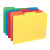 Smead Interior File Folders, 1/3-Cut Tab, Letter Size, Assorted (Bright), 100/Box