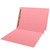 Pink File Folders, End Tab, Letter Size, 1 Fastener [F1], 11-Point Stock