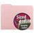 Smead Interior File Folders, 1/3-Cut Tab, Letter Size, Pink, 100/Box