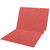 Colored Folders, End Tab, Letter Size, 3/4" Expansion, No Fasteners, 11pt Red, 100/Box