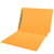 Colored Folders, End Tab, Letter Size, 3/4" Expansion, Fastener Position 1, 11pt Goldenrod, 50/Box