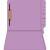 Colored Folders, End Tab, Letter Size, 3/4" Exp, Fastener Pos 1, 11pt Lavender, 50/Bx