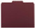 Smead Interior File Folders, 1/3-Cut Tab, Letter Size, Maroon, 100/Box