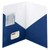 Smead Contemporary Two-Pocket Folders, Letter, Dark Blue 25/Bx (87960)