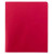 Smead Lockit Two-Pocket File Folder, Letter Size, Red, 25/Box