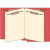 End Tab Classification Folders, 2 Dividers, Letter Size, 14pt Red, 25 Box (87C05D2RED)