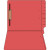 Illustrative rendering of Red End Tab File Folders with 1 Fastener in Position 1