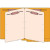End Tab Classification Folders, 2 Dividers, Letter Size, 14pt Goldenrod, 25 Box (87C07D2GLD)