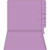 Colored End Tab File Folders, Letter Size, 14pt, 2-Ply, No Fastener, Lavender, 50/Box (87C08SR102)
