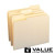 Manila File Folders, Letter Size, 1/3-Cut Tabs, 100/Box - Value Products