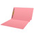 Colored Folders, End Tab, Legal Size, 3/4" Exp, Fastener Pos 1, 11pt Pink, 50/Box