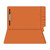Colored Folders, End Tab, Legal Size, 3/4" Exp, Fastener Pos 1, 11pt Orange, 50/Box