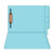 Colored Folders, End Tab, Legal Size, 3/4" Exp, Fastener Pos 1, 11pt Lt. Blue, 50/Box