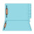 Colored Folders, End Tab, Legal Size, 3/4" Exp, Fasteners Pos 1/3, 11pt Lt. Blue, 50/Box