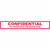 HIPAA Compliant Labels, Confidential For Auth, 6-1/2 x 1, Red A1019
