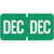 Tab Products Month Labels December Light Green A1279-DEC