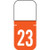 Tab Match Year Labels, 2023, Dk Orange,  1-1/8 x 1/2, 500/Roll