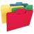 Smead SuperTab File Folders, 1/3-Cut Tab, Letter Size, 14 Point, Assorted Colors, 50/Box